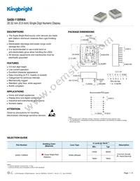 SA08-11SRWA Datasheet Cover