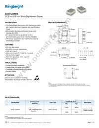 SA08-12SRWA Datasheet Cover