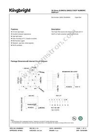 SA08-12SURKWA Datasheet Cover