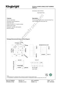 SA08-12SYKWA Datasheet Cover