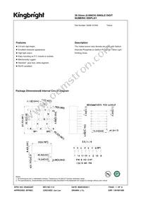 SA08-12YWA Datasheet Cover