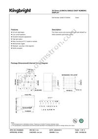 SA08-21CGKWA Datasheet Cover