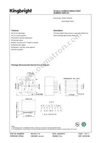 SA08-21SYKWA Datasheet Cover