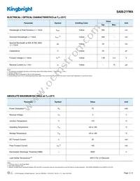 SA08-21YWA Datasheet Page 2