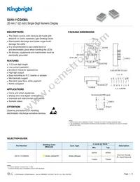 SA10-11CGKWA Datasheet Cover