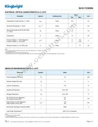 SA10-11CGKWA Datasheet Page 2