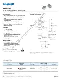 SA10-11SRWA Datasheet Cover