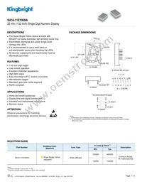 SA10-11SYKWA Datasheet Cover