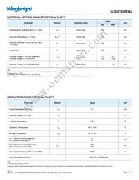 SA10-21SURKWA Datasheet Page 2