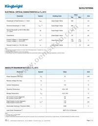 SA10-21SYKWA Datasheet Page 2