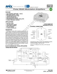 SA12 Datasheet Cover