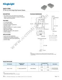 SA23-11YWA Datasheet Cover