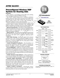 SA3291A-E1 Datasheet Cover