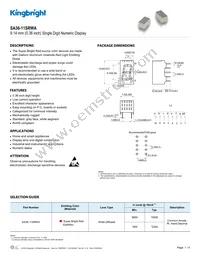 SA36-11SRWA Datasheet Cover