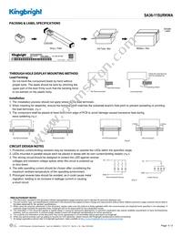 SA36-11SURKWA Datasheet Page 4