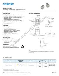 SA36-11SYKWA Datasheet Cover