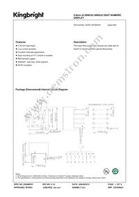 SA39-12SURKWA Datasheet Cover