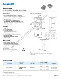 SA40-18SYKWA Datasheet Cover