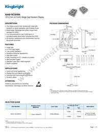 SA40-19CGKWA Datasheet Cover