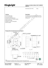 SA43-13YWA Datasheet Cover