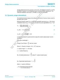 SA5211D/01 Datasheet Page 15