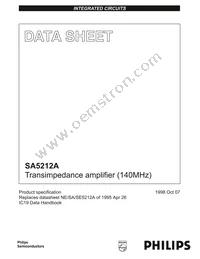 SA5212AD/01 Datasheet Cover