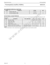 SA5212AD/01 Datasheet Page 3
