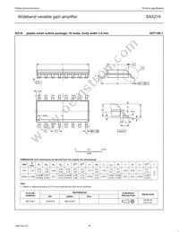 SA5219D Datasheet Page 16