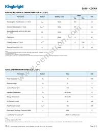 SA56-11CGKWA Datasheet Page 2