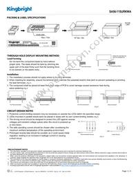 SA56-11SURKWA Datasheet Page 4