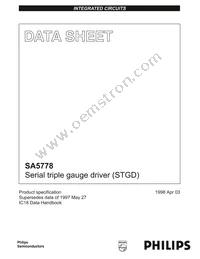 SA5778D Datasheet Cover