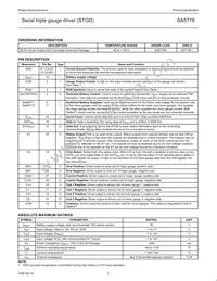 SA5778D Datasheet Page 3