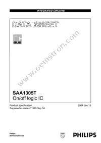 SAA1305T/N1 Datasheet Cover