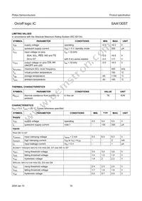 SAA1305T/N1 Datasheet Page 16