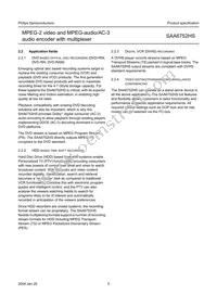SAA6752HS/V103 Datasheet Page 5
