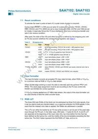 SAA7103E/V4 Datasheet Page 9