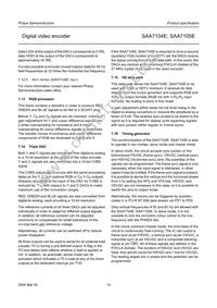 SAA7105E/V1/G Datasheet Page 14