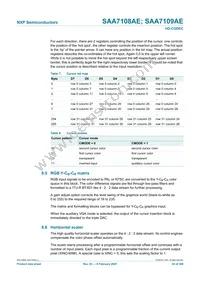 SAA7109AE/V1/G Datasheet Page 22
