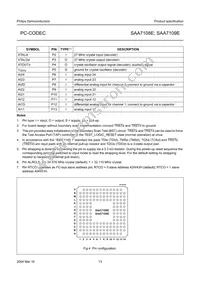 SAA7109E/V1 Datasheet Page 13