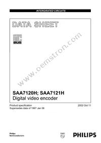 SAA7121H/V2 Datasheet Cover
