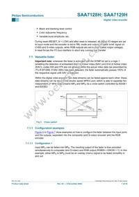 SAA7129H/V1 Datasheet Page 7