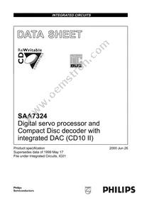 SAA7324H/M2B Datasheet Cover