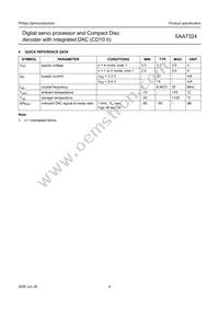 SAA7324H/M2B Datasheet Page 4