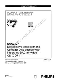 SAA7327H/T/M2B Datasheet Cover