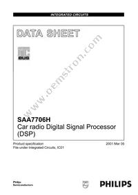 SAA7706H/N210S Datasheet Cover