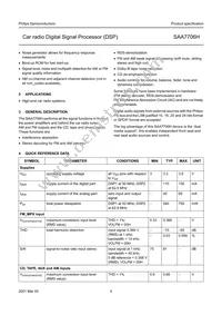 SAA7706H/N210S Datasheet Page 4