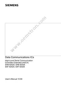SAF 82526 N V2.2 Datasheet Cover