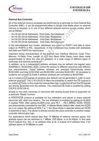 SAF-C161JI-LF CA Datasheet Page 21