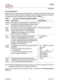 SAF-C161U-LF V1.3 Datasheet Page 13