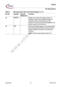 SAF-C161U-LF V1.3 Datasheet Page 21